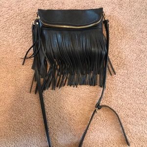 Black urban expression crossbody purse